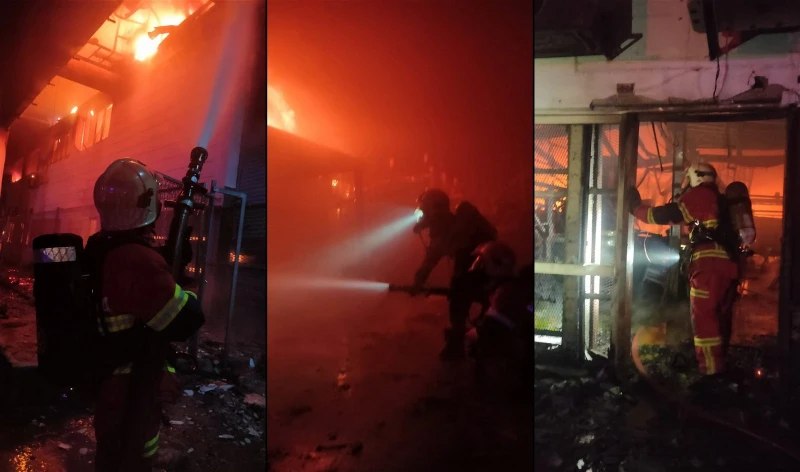 莎阿南一家具與電器廠遭火神光顧