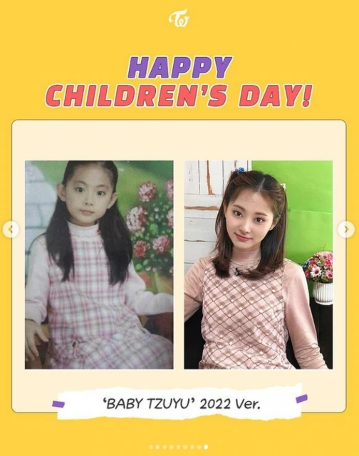 5月5日韓國兒童節　周子瑜與TWICE隊友神還原兒時萌造型
