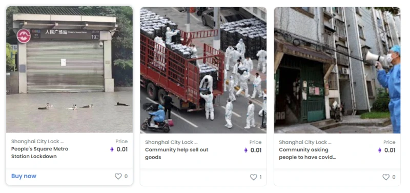 不滿負面信息遭抹殺　中國網民將封城期間亂象鑄成NFT對抗審查