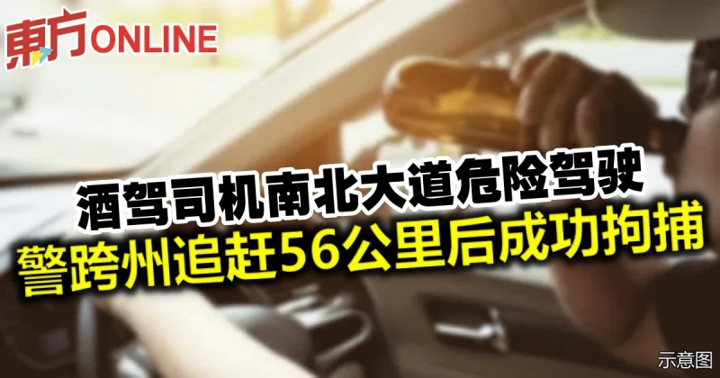酒駕司機南北大道危險駕駛　警跨州追趕56公里後成功拘捕