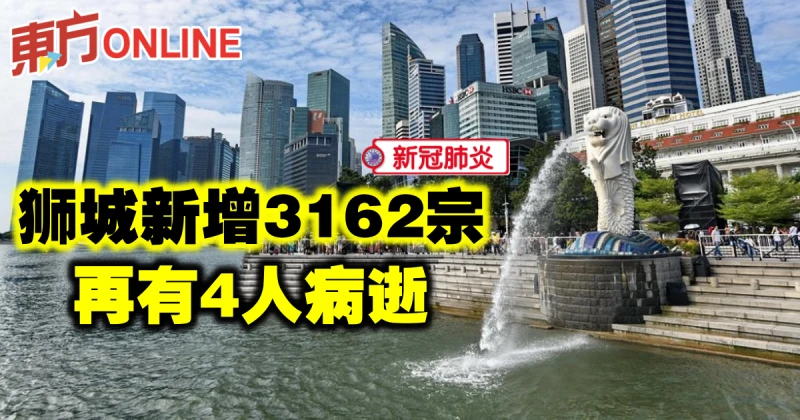 【新冠肺炎】獅城新增3162宗　再有4人病逝