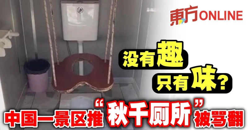 沒有趣只有味？中國一景區推「鞦韆廁所」被罵翻
