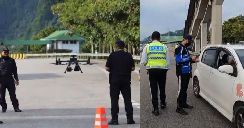 車輛違規濫用緊急車道　警無人機監察逐個捉