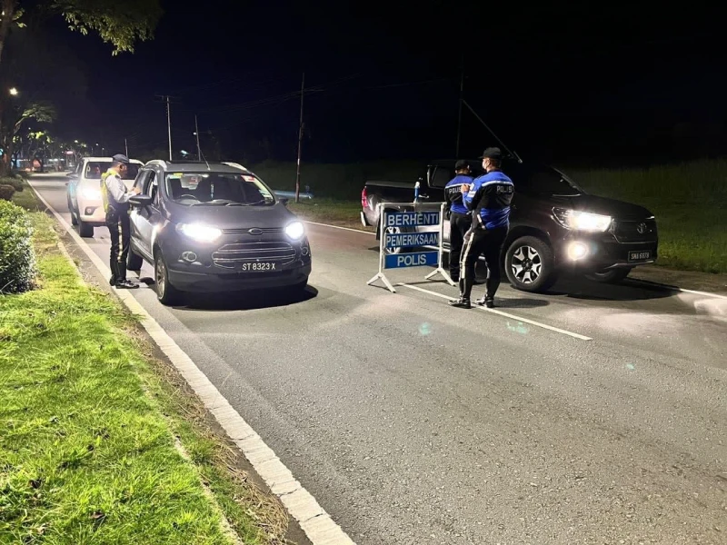 山打根警展開「公路流氓」行動   開出了16張罰單