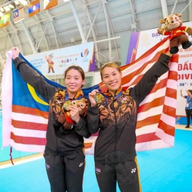 【河內東運會】麗頤捍衛女子單人3公尺跳台　大馬穿金戴銀