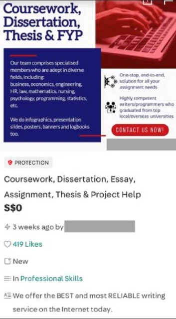 疫情期間轉為網上教學與考試　代考代寫論文的「影子寫手」生意興隆