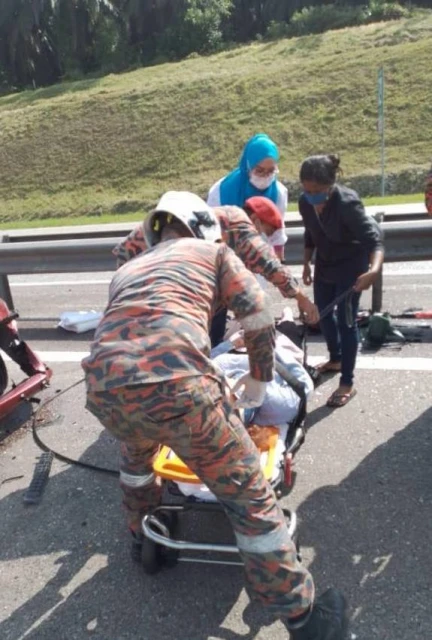 南北大道發生罕見連環撞車禍　6人受傷包括一女嬰