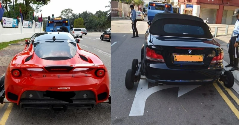 新山市政局取締違規停車　違規車輛被拖吊