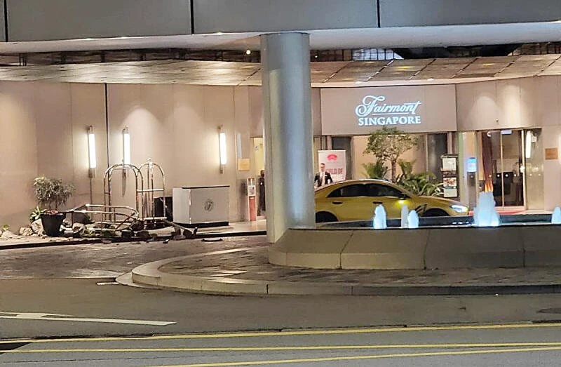 馬賽地失控沖酒店　女司機涉酒駕被捕