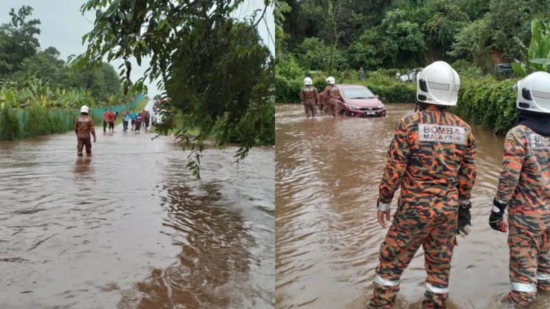 甲州瀑布發生山洪  80受困遊客安全脫困