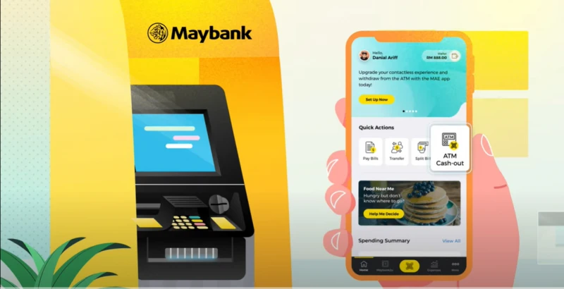 有手機就可提錢  馬來亞銀行推出免提款卡提錢