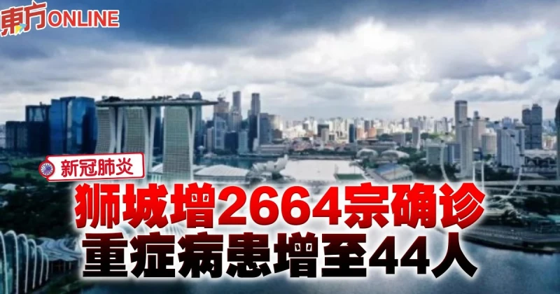 【新冠肺炎】獅城增2664宗確診　重症病患增至44人