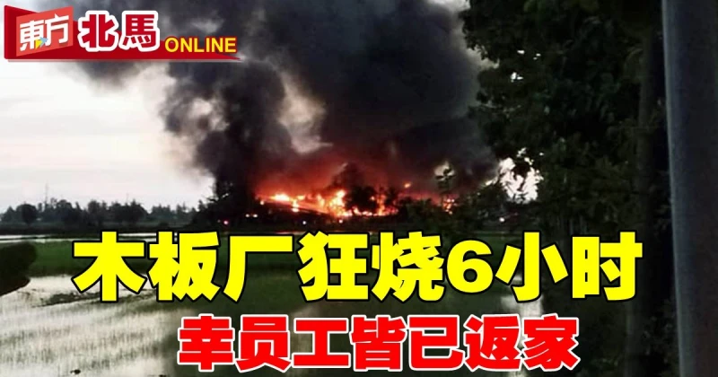 木板廠狂燒6小時　幸員工皆已返家
