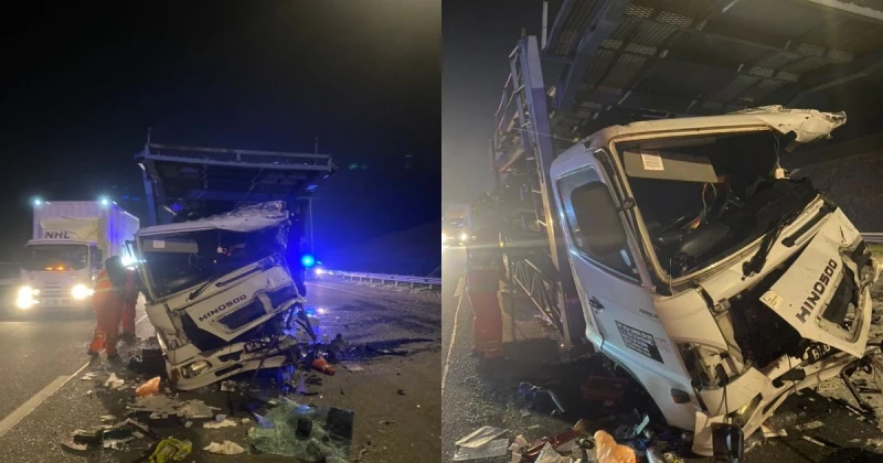 2拖格羅里相撞　司機受困車內