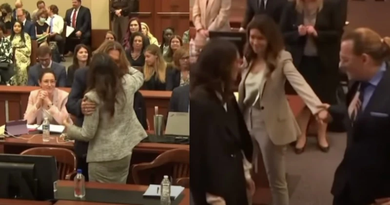 強尼戴普遭爆與小21歲美女律師搞曖昧？　庭上互動親密引遐想