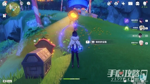 《原神》隱眾遊園地區琦光彩燈點位分享