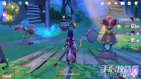 《原神》隱眾遊園地區琦光彩燈點位分享