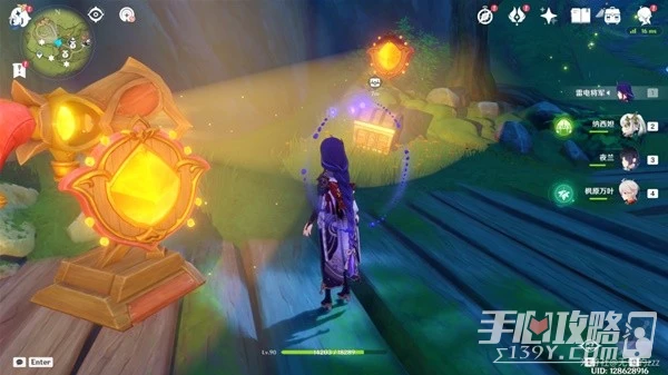 《原神》隱眾遊園地區琦光彩燈點位分享