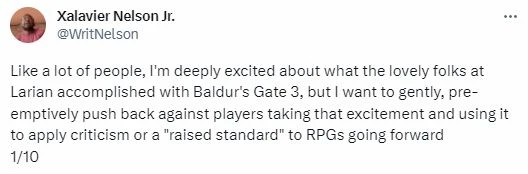 《博德之門3》引起開發者擔憂:別把它當成RPG標準