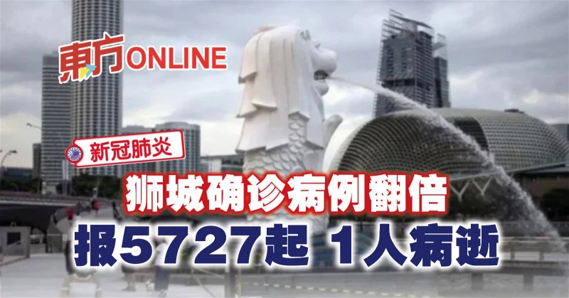 【新冠肺炎】獅城確診病例翻倍　報5727起