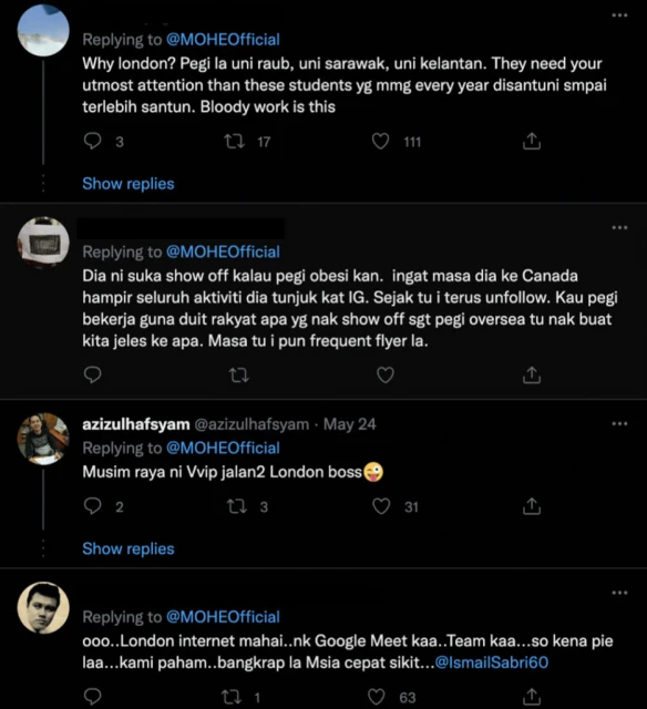 只重視出國留學生?  大馬高教部長赴英交流挨罵