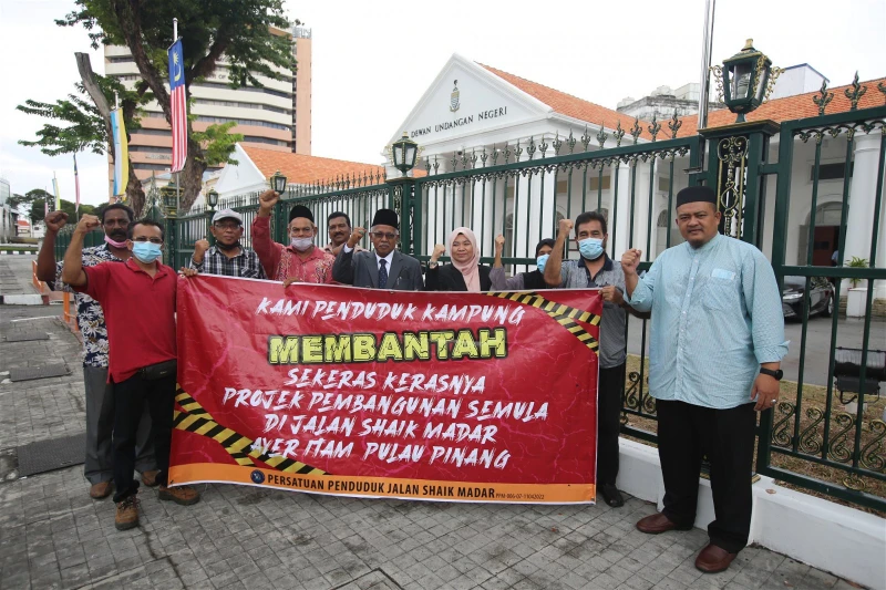 檳議會首日「真熱鬧」　迎來4組人馬和平示威