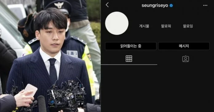 勝利逾800萬粉絲IG帳號「被消失」　韓媒揭主因