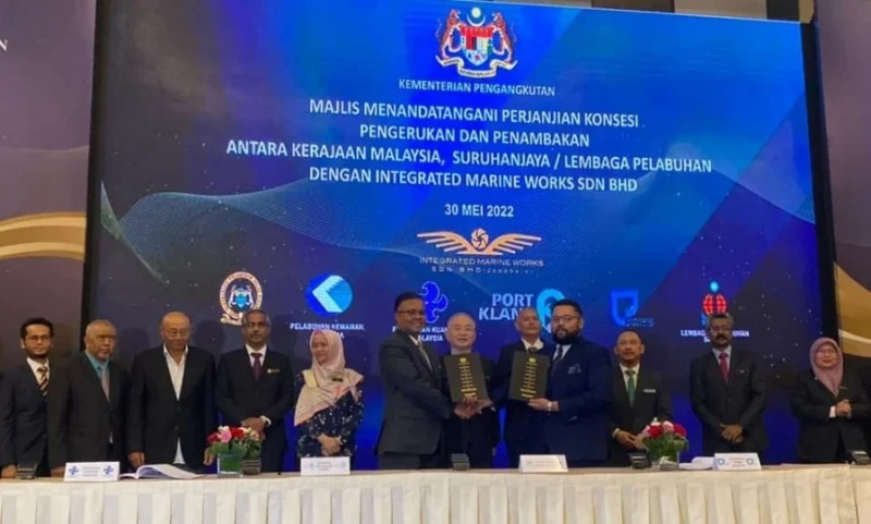 政府港務局與IMW簽署填海和疏浚工程特許經營權