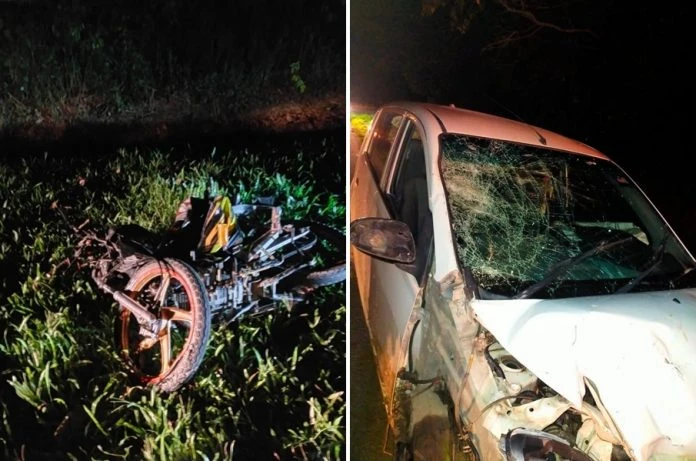 沒戴頭盔逆向行駛 摩托與車相撞騎士亡