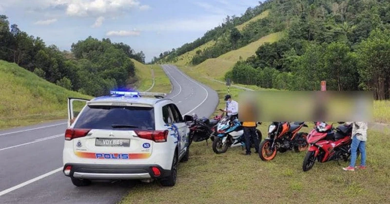 沉香班底路緊急車道上停車打卡　芙蓉警區昨開出17罰單