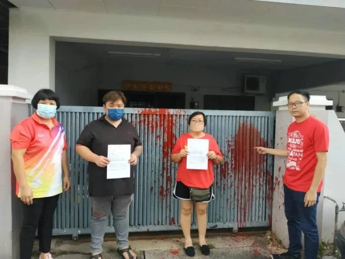 和豐一住戶疑遭點錯相 住家範圍凌晨遭潑紅漆