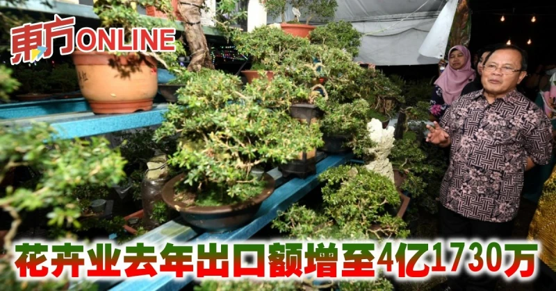 副農長：花卉業去年出口額增至4億1730萬