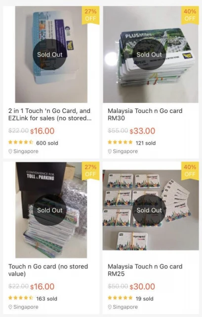 一觸即通卡缺貨　獅城網購平台高價出售