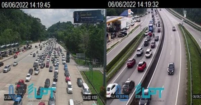 多條大道交通緩慢　文冬收費站往武吉丁宜現16公里車龍