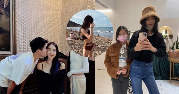 曹格11歲愛女穿媽媽泳衣　網驚嘆：變長腿姐姐了！