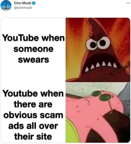 馬斯克怒批「YouTube詐騙廣告太多」　網民起鬨：買下來
