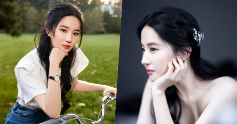 劉亦菲酒吧吃瓜子　驚現雙下巴被嘲「神仙崩壞」