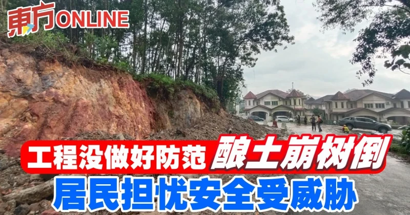 工程沒做好防範釀土崩樹倒　居民擔憂安全受威脅