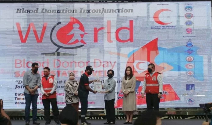 配合世界捐血者日 沙區捐獲203包血漿