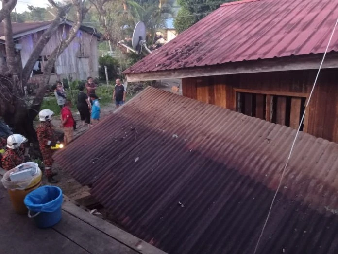 蘭瑙木屋坍塌 2人受困