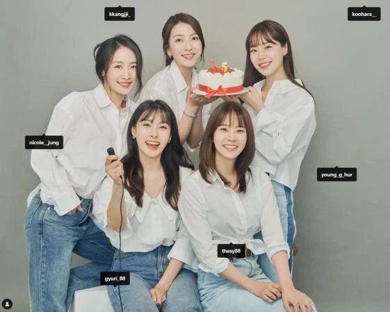 5成員合體慶KARA出道15周年　曬合照標記具荷拉惹哭粉絲