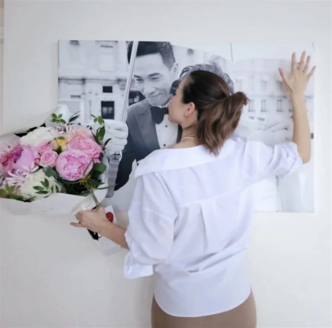 陳豪拍戲缺席結婚9周年紀念　陳茵媺貼心不打擾對「替身」送吻