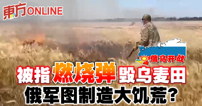 【俄烏開戰】被指燃燒彈毀烏麥田　俄軍圖製造大饑荒？