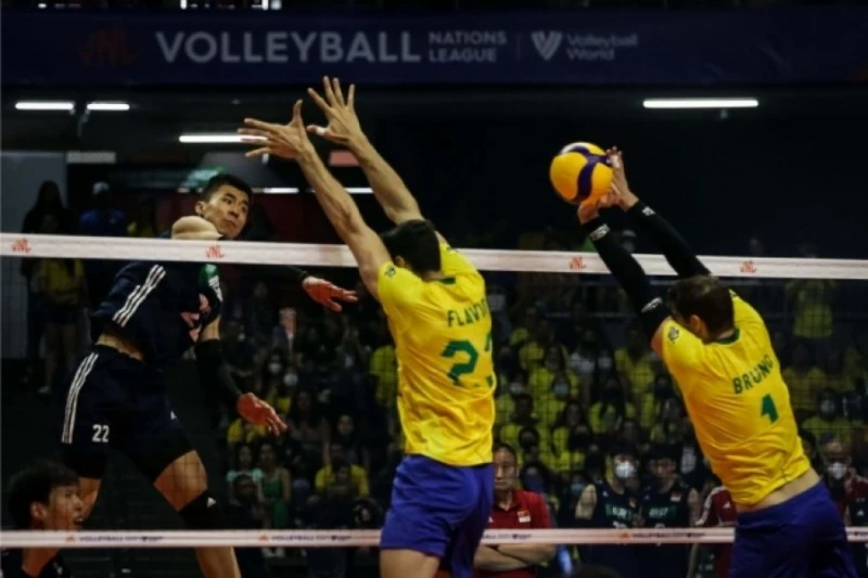 爆冷擊敗世界第一巴西隊 中國男排三連敗後獲世聯賽首勝