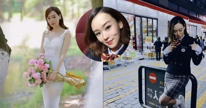 43歲楊思琦校服裝扮拍片 網贊:有學生的味道