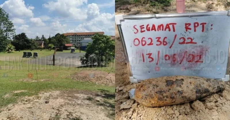 昔技職學院校工清理空地 驚見戰前迫擊炮彈