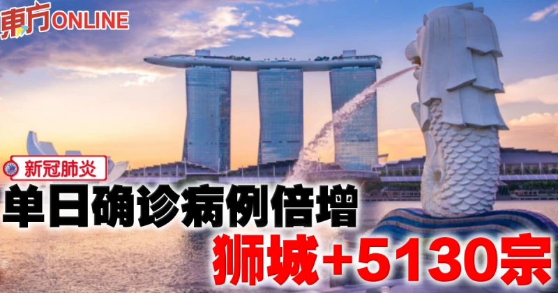 【新冠肺炎】單日確診病例倍增　獅城+5130宗
