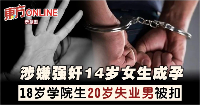 涉嫌強姦14歲女生成孕   學院生與失業男被扣
