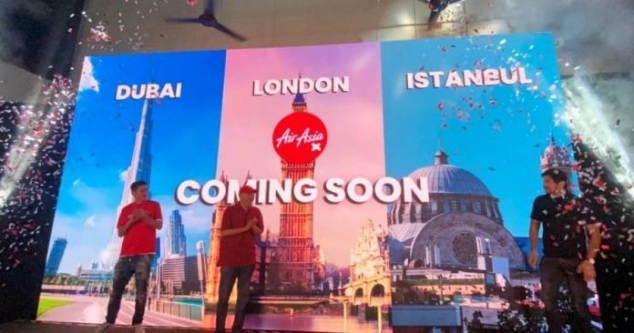 倫敦 伊斯坦堡 杜拜    亞航X將開通3航線