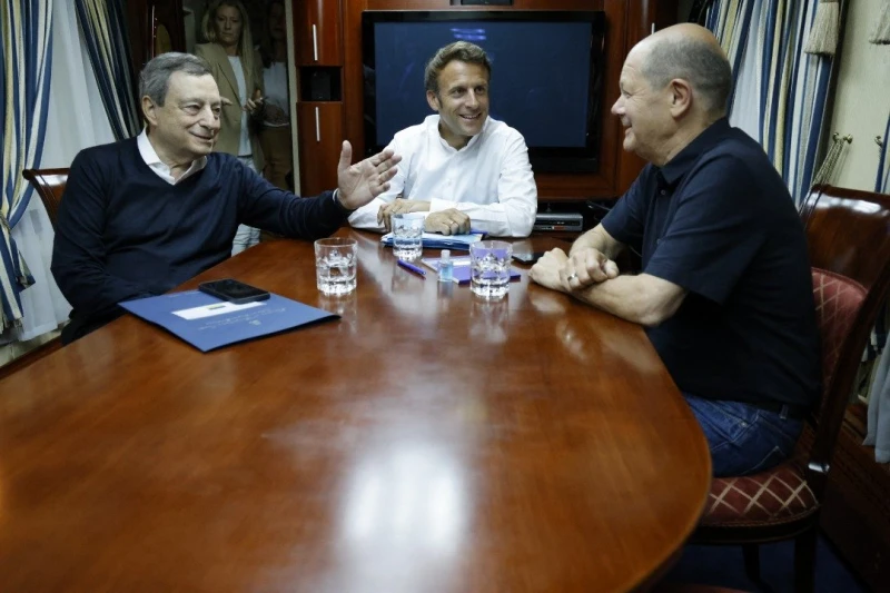 【俄烏開戰】法國德國義大利領導人　聯袂出訪基輔展示團結